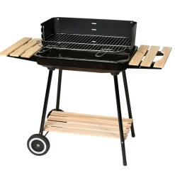 Barbacoa De Carbón Chiara Con Parrilla De Acero De 67x38x83 Cm