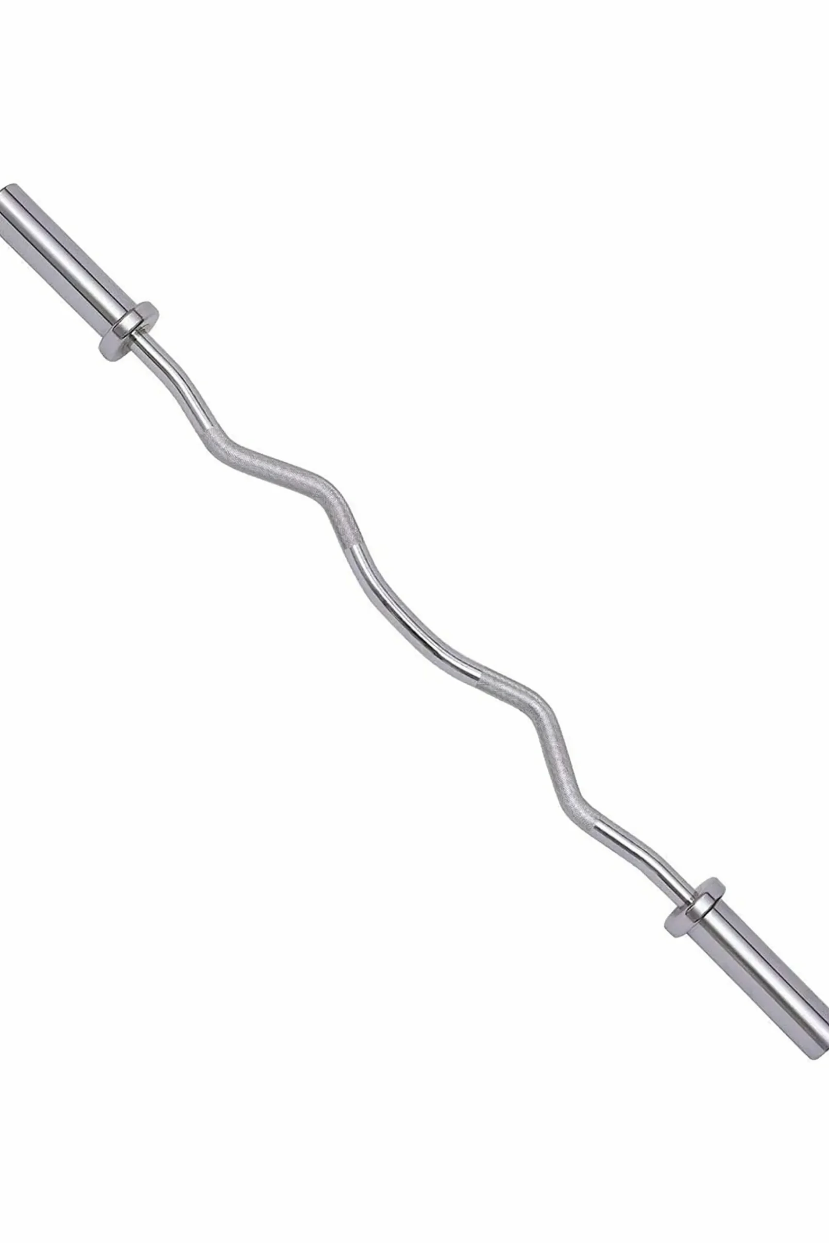 Barra Pesas Curl Z Fitness 10 Kg - 120 CM - 50 MM Cromada Alta Carga