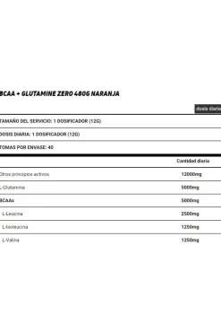 Bcaa + Glutamine Zero - 480g De Biotech Usa Sabor Te Al Melocotón
