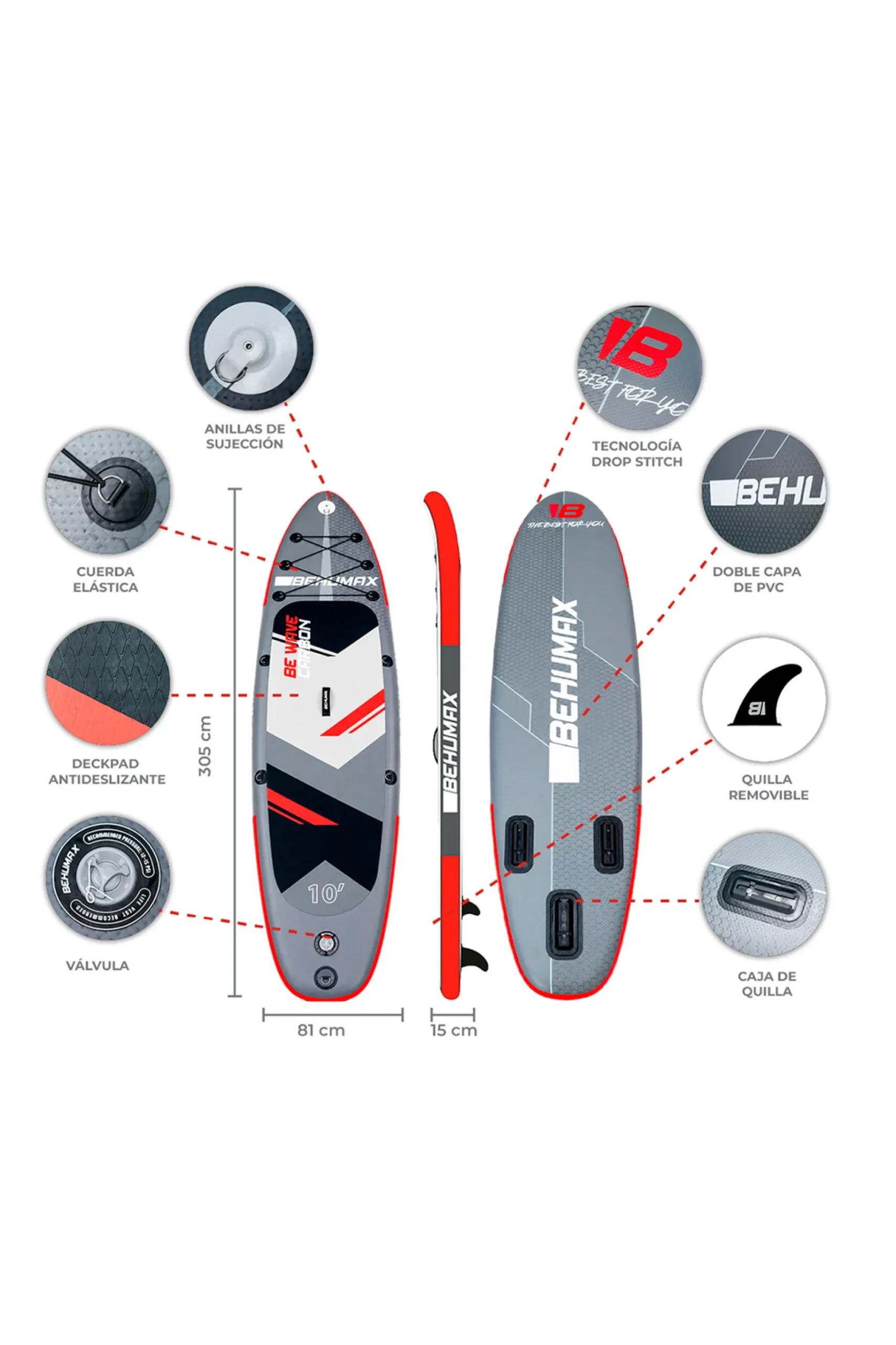 Behumax Be Wave Carbon 10'