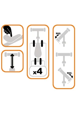 Bicicleta Equilibrio 4 Ruedas Skids Control