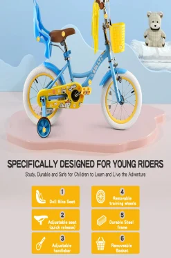 Bicicleta Infantil Ruedines, 14",
