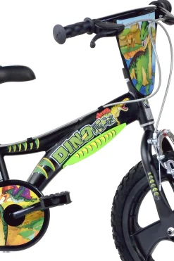 Bicicleta Niños 14 Pulgadas Dino Trex Negro 4-6 Años