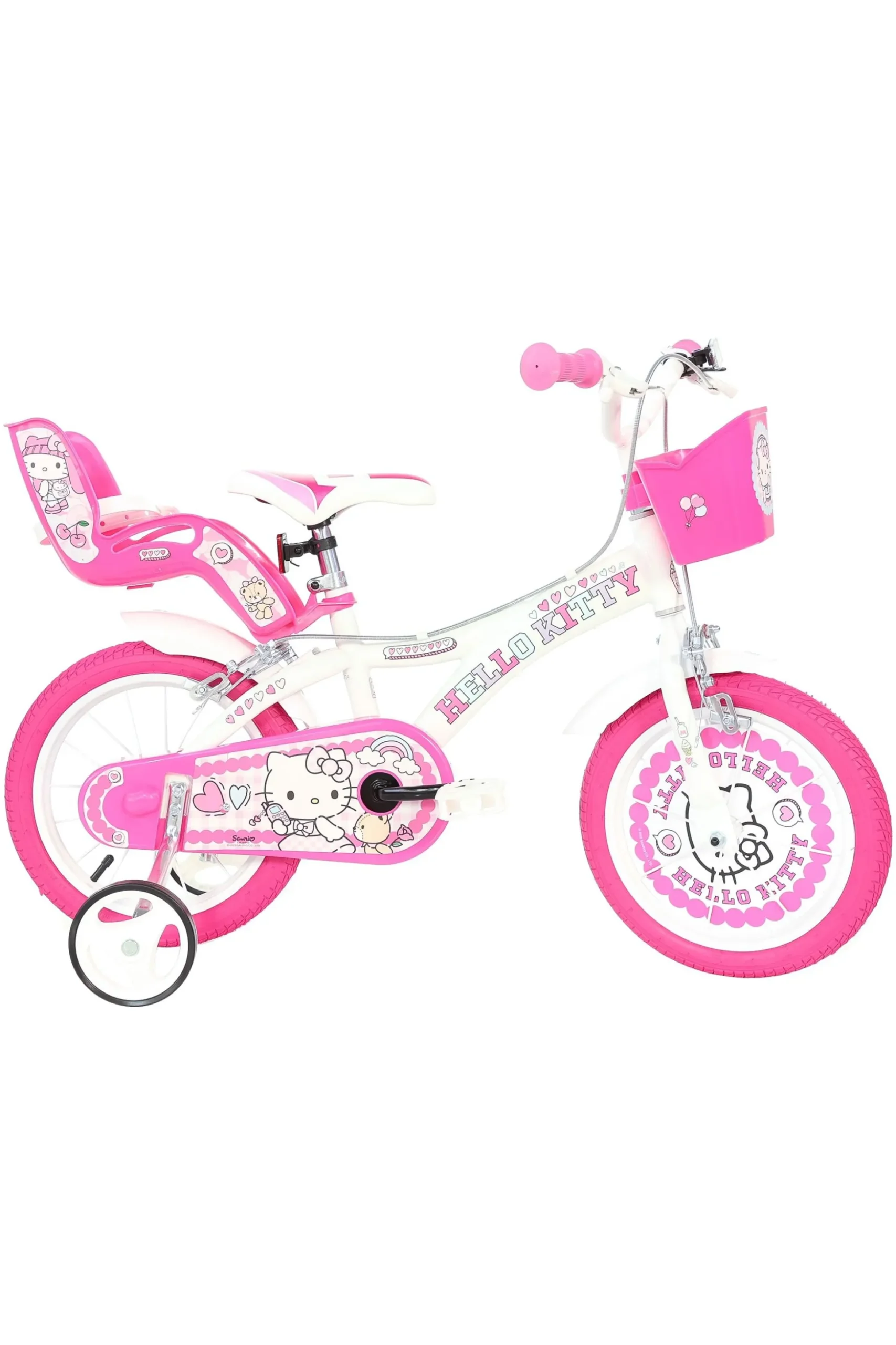 Bicicleta Niños 16 Pulgadas Hello Kitty Rosado 5-7 Años