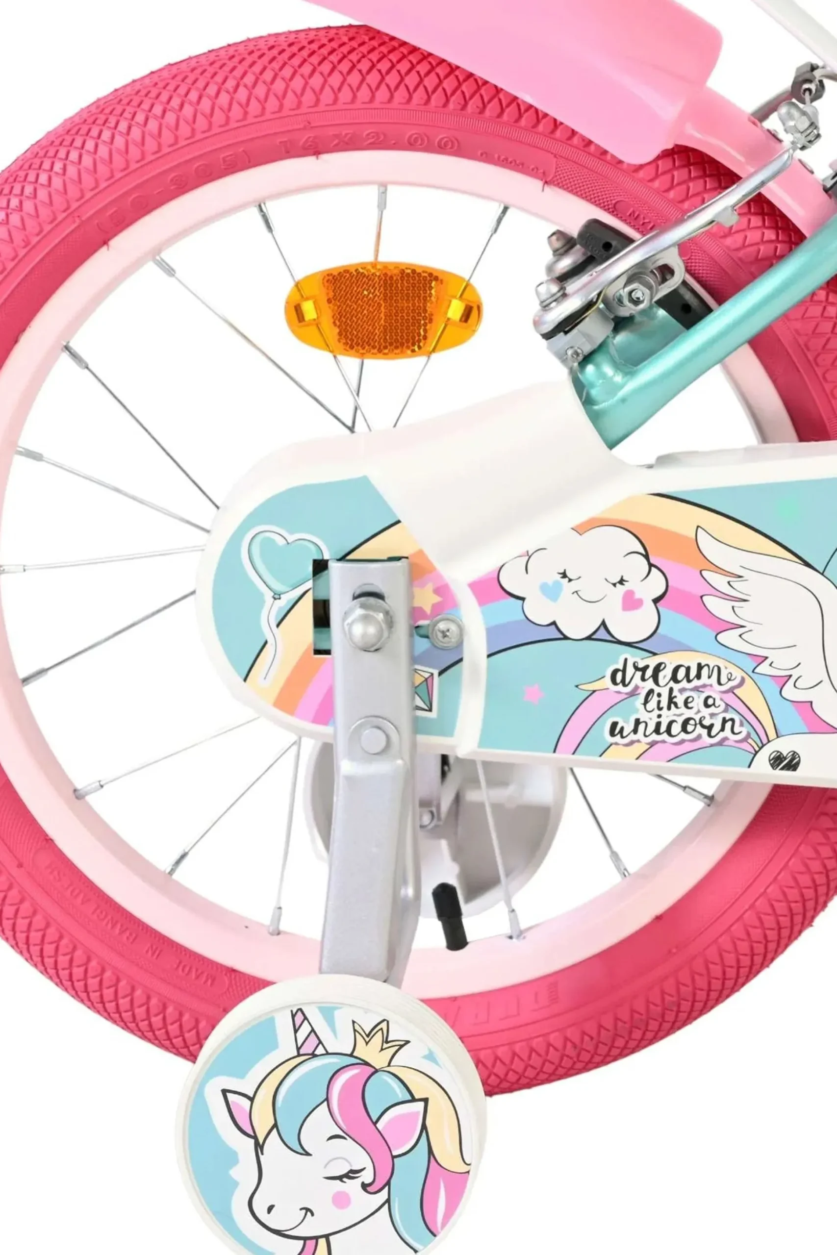 Bicicleta Niños 16 Pulgadas Volare Unicorn 5-7 Años