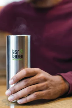Botella Térmica Klean Kanteen Insulated Tkwide De 20oz Con Tapón Café Cap