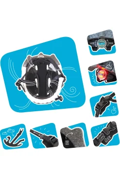 Casco De Bicicleta Crazy Safety Pantera Negra Homologado En 1078