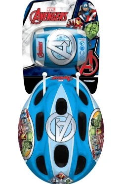 Casco Infantil Rodilleras Y Coderas Avengers Talla 52-56 CM