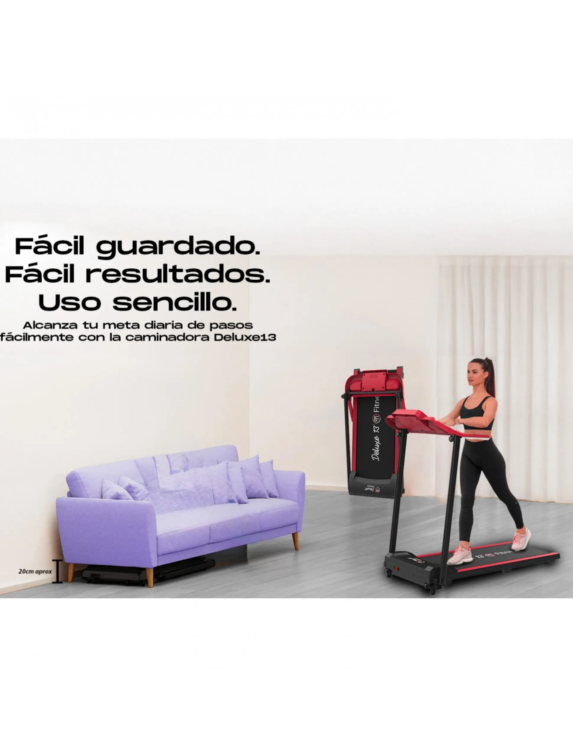 Cinta De Correr 1000w Plegable 12km/h