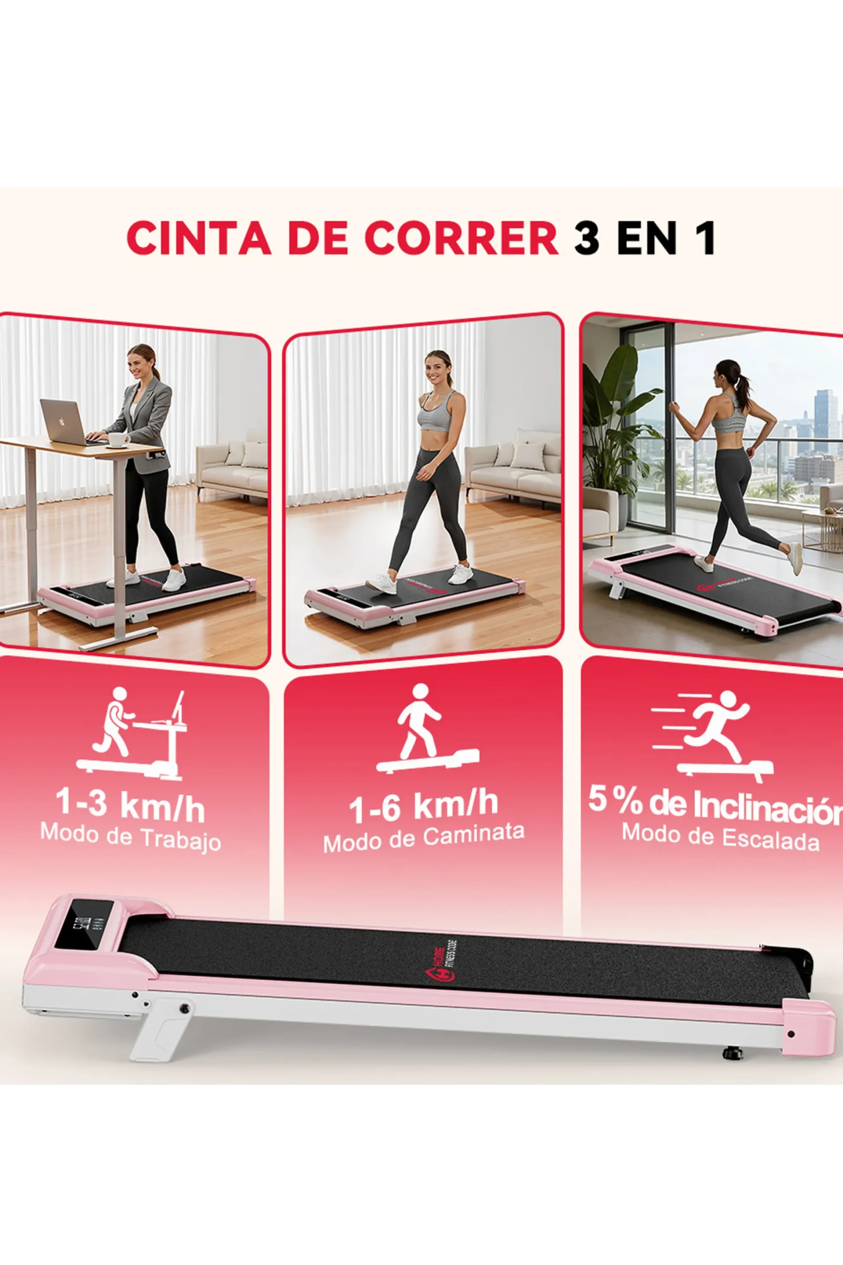 Cinta De Correr Z3pb, 1-6 Km/h