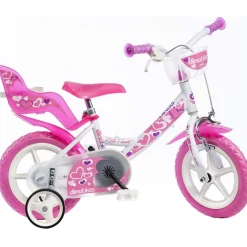 Dino Bikes Bicicleta Para Niñas Little Heart Rosa 12" Dino356010