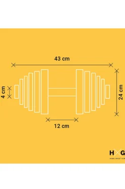 Hxg Mancuerna Ajustable De 2,5kgs A 24kgs