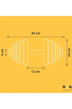 Hxg Pack 2 Mancuernas Ajustables De 2,5kgs A 24kgs