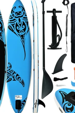 Juego De Tabla De Paddle Surf Hinchable Vidaxl 305x76x15 CM