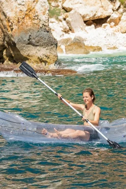 Kayak Hinchable Transparente Con Accesorios Paros Innovagoods 312 CM 2 Plazas