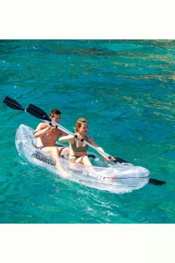 Kayak Hinchable Transparente Con Accesorios Paros Innovagoods 312 CM 2 Plazas