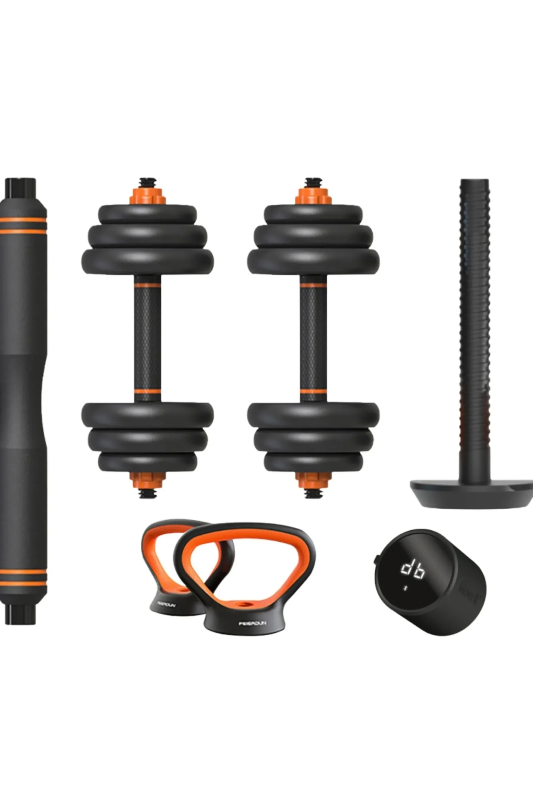 Kit Mancuernas, Barra Y Pesa Rusa Xiaomi Fed 30kg