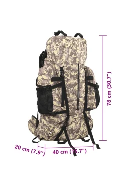 Mochila De Tela Oxford Vidaxl 80 L
