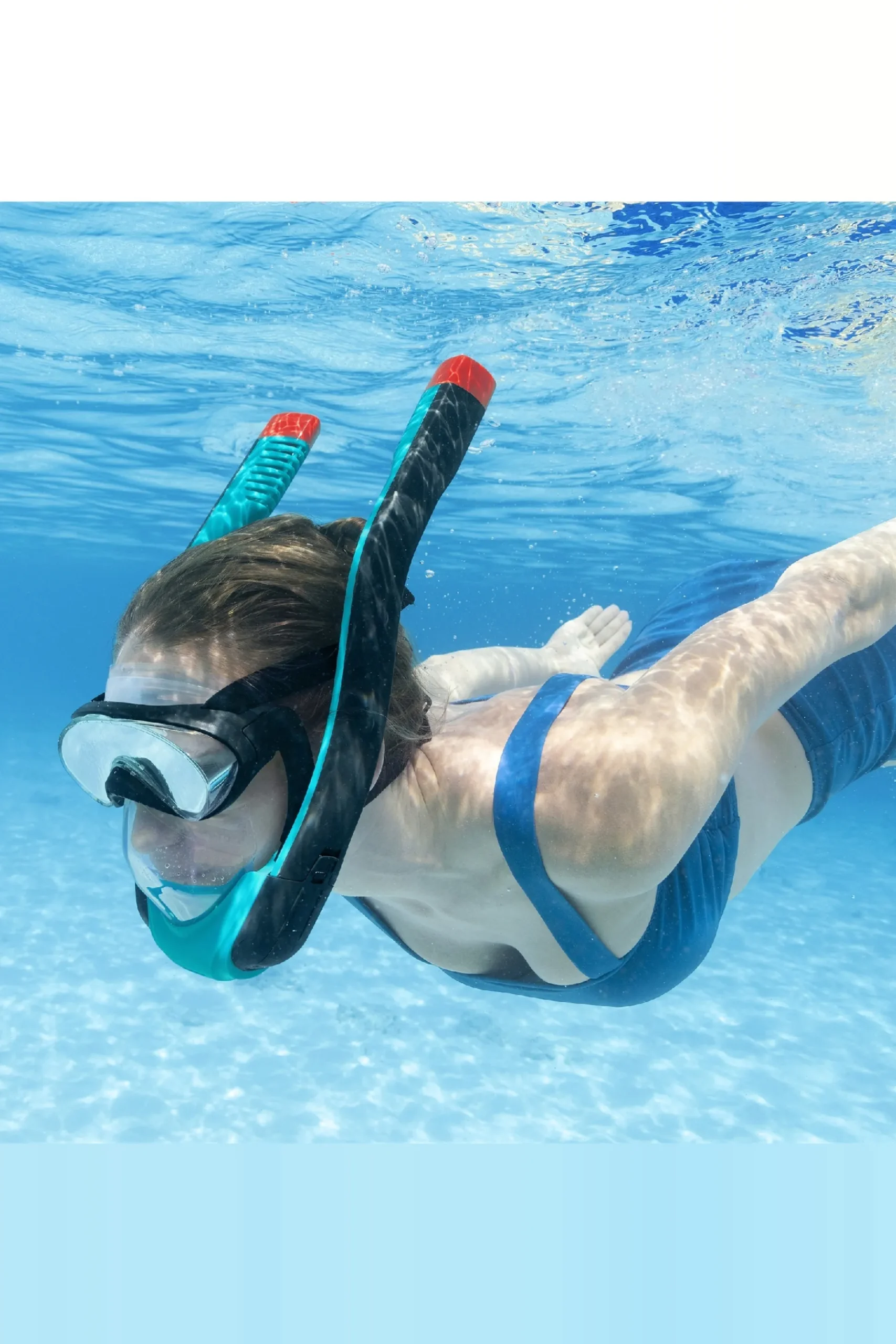 Máscara Completa De Buceo Con Esnórquel Para Adultos Bestway Flowtech