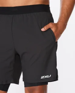Pantalones Cortos 2xu Aero 2-en-1 7 Pulgadas