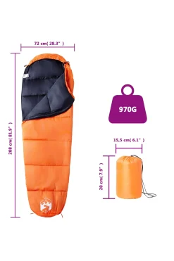 Saco De Dormir De Tipo Momia Vidaxl De Verano 208 X 72 CM
