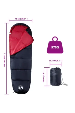 Saco De Dormir De Tipo Momia Vidaxl De Verano 208 X 72 CM