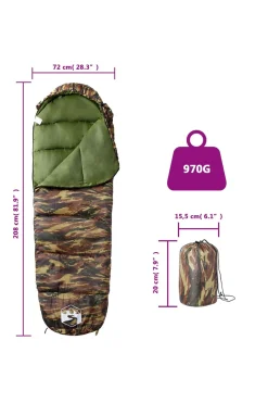 Saco De Dormir De Tipo Momia Vidaxl De Verano 208 X 72 CM