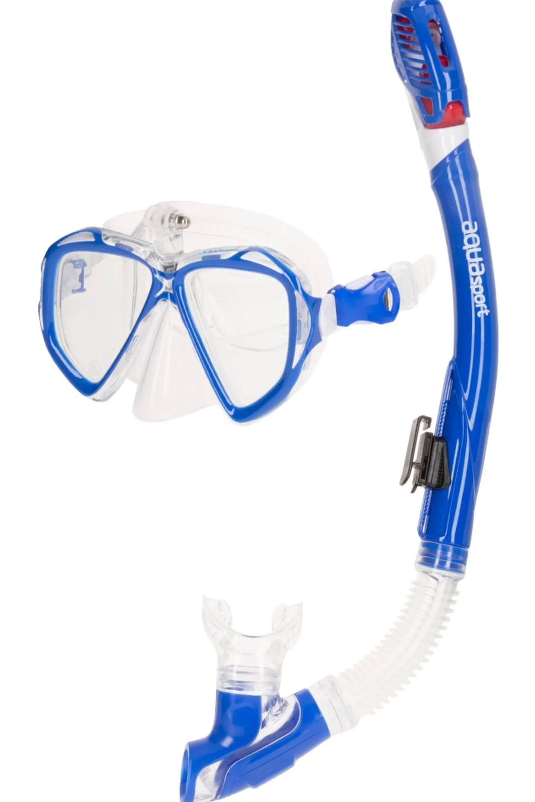 Set Gafas De Buceo Y Tubo Adulto C/soporte Cámara Aqua Sport
