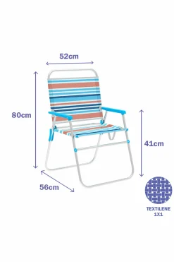 Silla Plegable Marbueno Multicolor 52 X 80 X 56 CM
