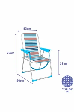 Silla Plegable Marbueno Multicolor 53 X 78 X 56 CM
