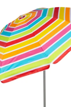 Sombrilla De Playa Inclinable Rayas Multicolor 220 CM Uv50 Aktive