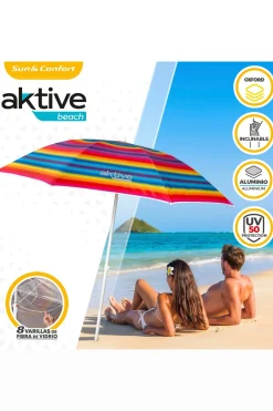 Sombrilla Playa 180 CM Con Protección Uv50 Aktive Beach