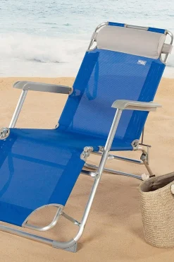 Tumbona Reclinable Aktive Azul 153 X 33 X 47 CM